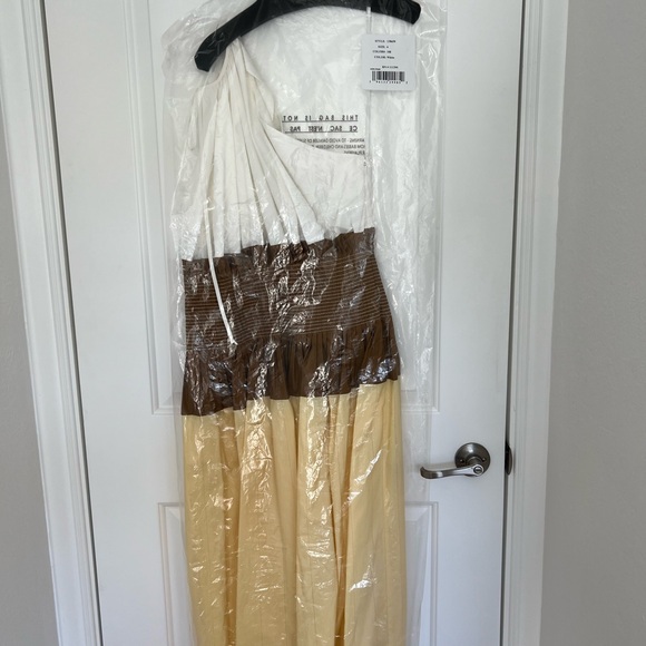 Tory Burch one-shoulder color block dress - Picture 5 of 10